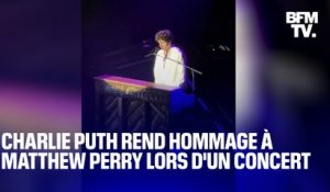 Le chanteur américain Charlie Puth rend hommage à Matthew Perry en reprenant la musique de "Friends"