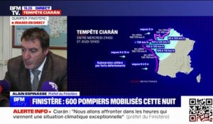 Tempête Ciarán: Le préfet du Finistère indique avoir donné "consigne aux maires de prévoir la possibilité d'accueillir des personnes évacuées"