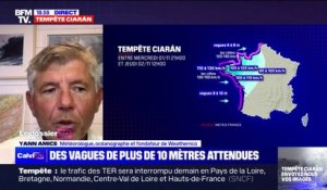 Tempête Ciarán: "Des vagues de 10 à 11 mètres attendues en bordure côtière" selon Yann Amice, météorologue