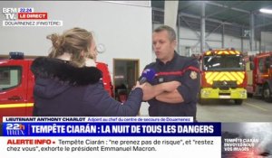 Tempête Ciarán: "On a déjà eu trois interventions liées aux vents violents", explique ce lieutenant du Finistère