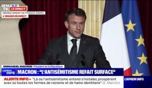 Emmanuel Macron face au Grand Orient de France: "Il n'y a pas de lutte véritable contre l'antisémitisme sans un réel universalisme"