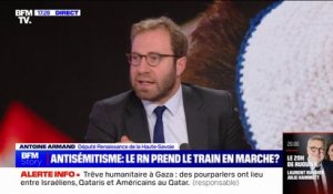 Marche contre l'antisémitisme: "L'important est de mobiliser l'ensemble de la société française et pas des politiciens", pour Antoine Armand (Renaissance)