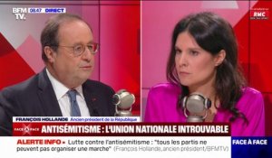 Les propos de Jean-Luc Mélenchon "encouragent, au nom de l'antisionisme, l'antisémitisme", estime François Hollande