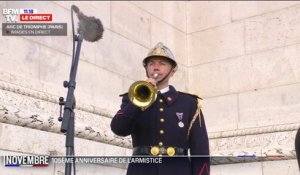Cérémonie du 11-Novembre: le son du cessez-le-feu résonne sous l'Arc de Triomphe, 105 ans après l'Armistice