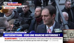 "Les actes antisémites ne menacent pas que les juifs mais la société française toute entière", estime Yonathan Arfi, président du CRIF