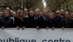 Marche contre l’antisémitisme : les politiques en tête de cortège entonnent la Marseillaise