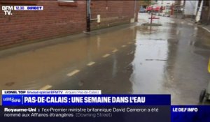 Inondations dans le Pas-de-Calais: les habitants continuent de nettoyer leur maison alors que la pluie se remet à tomber