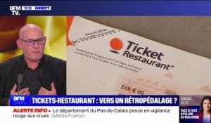 Tickets-restaurant pour les courses alimentaires: "On demande que ce soit uniquement utilisable chez les restaurateurs", indique Franck Delvau (président de l'UMIH Île de France)