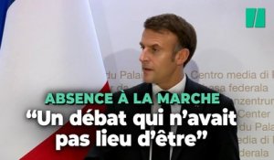 Macron défend son absence à la marche contre l’antisémitisme