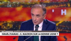 Eric Zemmour : «La position d'Emmanuel Macron est incompréhensible»