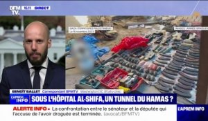 Gaza: des journalistes américains amenés par l'armée israélienne dans l'hôpital Al-Shifa, pour voir ce que Tsahal considère comme l'entrée d'un tunnel du Hamas