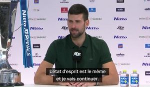 ATP Finals - Djokovic assure que pour 2024, "l'état d'esprit est le même" !