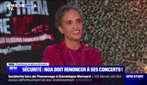 Concerts de Noa annulés en France: "Je vais revenir, je veux vraiment pouvoir parler et m'exprimer au nom de la paix", affirme la chanteuse israélo-américaine.