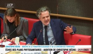 Audition à l'Assemblée nationale - Échec des plans phytosanitaires : audition de Christophe Béchu - 21/11/2023