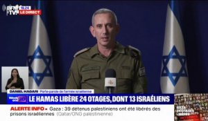 Daniel Hagari (porte-parole de l'armée israélienne): "Le retour des otages est notre préoccupation"