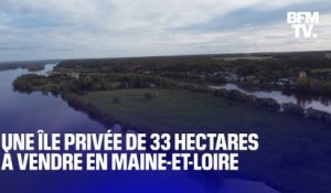 Une île privée de 33 hectares à vendre dans le Maine-et-Loire