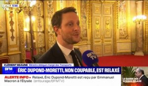 Relaxe d'Éric Dupond-Moretti: pour Clément Beaune (ministre délégué chargé des Transports), le garde des Sceaux "doit continuer" le travail à son poste