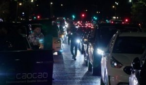 « On ne veut plus être les gueux du transport » : les VTC manifestent contre leur « exclusion » des JO