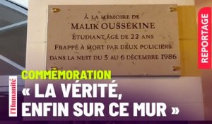 Malik Oussekine. une nouvelle plaque commémorative « qui dit tout »