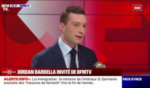 Rejet de la loi immigration: pour Jordan Bardella, "le RN a protégé les Français de l'instauration d'une nouvelle filière d'immigration"