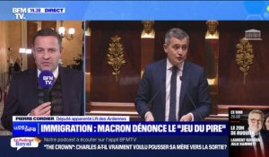 Loi immigration rejetée: "On voit bien qu'Emmanuel Macron veut encore cliver davantage le pays", réagit Pierre Cordier (apparenté LR)