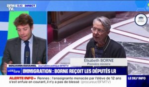 Loi immigration: Élisabeth Borne reçoit les députés LR