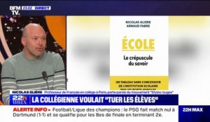 Professeure menacée avec un couteau à Rennes: "Nous sommes devenus des cibles", affirme Nicolas Glière (porte-parole du mouvement des Stylos rouges)