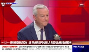 Projet de loi immigration: "Il ne faut pas faire appel à une main-d'œuvre étrangère", estime Bruno Le Maire