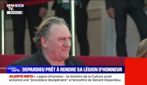 Gérard Depardieu met sa Légion d'honneur "à la disposition" de la ministre de la Culture