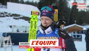 Johannes Boe s'empare du dossard jaune - Biathlon - CM - Poursuite