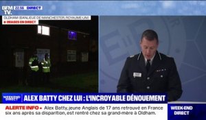 Alex Batty de retour chez sa grand-mère: "Nous sommes ravis qu'Alex Batty ait pu revoir ses proches après tout ce temps", réagit la police britannique