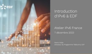 Introduction d'IPv6 à EDF