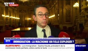 Projet de loi immigration: Bruno Retailleau (président du groupe LR au Sénat) salue "un texte de fermeté"