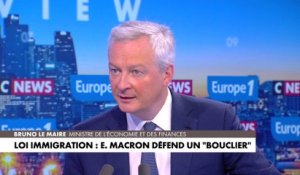 Bruno Le Maire : «C’est un très bon texte, un texte de fermeté et de justice, nécessaire pour protéger les Français»