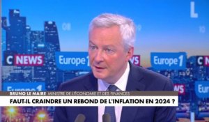 Bruno Le Maire : «L’inflation sera sous les 3% en 2024, la crise est derrière nous»