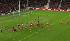 TOP 14 - Essai de Mathieu SMAILI (RCT) - RC Toulon - Stade Toulousain