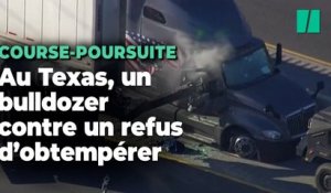 La police du Texas a recours à un bulldozer pour faire sortir un conducteur qui refusait d’obtempérer