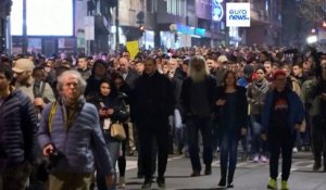 Serbie : l'opposition serbe dans la rue, Moscou accuse l'Occident