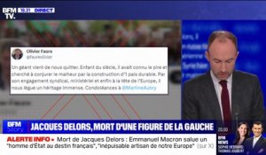 Olivier Faure sur le décès de Jacques Delors: "Un géant vient de nous quitter"
