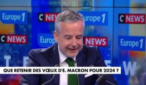 Vœux d'Emmanuel Macron : «Il n'avait pas envie de parler du fond», juge Patrick Stéphanini