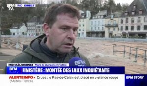 "Un début d'inondation sous contrôle": Michaël Quernez, maire de Quimperlé (Finistère), réagit à la crue de la Laïta