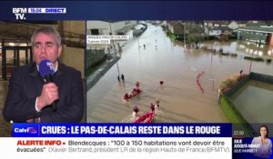 Crues dans le Pas-de-Calais: Xavier Bertrand (président LR de la région Hauts-de-France) souhaite que des "premiers travaux sur le nettoyage des cours d'eau" soient faits "avant la fin de l'hiver"
