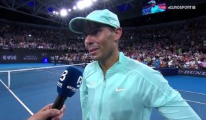 Nadal, satisfait : "J'ai très bien joué, avec une grande détermination"