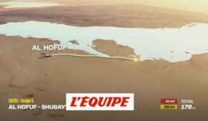 Le parcours de la cinquième étape - Rallye raid - Dakar
