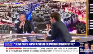 Remaniement: "Je ne suis pas faiseur de Premier ministre", affirme François Bayrou