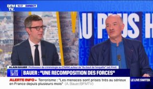 Terrorisme: "Les menaces sont prises très au sérieux en France depuis plusieurs mois" affirme Alain Bauer, professeur de criminologie au CNAM