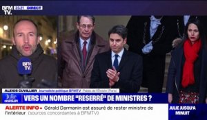 Remaniement: un "objectif de resserrement" du nombre de ministres a été évoqué lors du dîner entre Emmanuel Macron et Gabriel Attal à l'Élysée