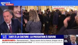 Rachida Dati, ministre de la Culture: "Je suis très soulagé d'avoir moins à la côtoyer" affirme Emmanuel Grégoire, premier adjoint à la mairie de Paris