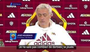 Mourinho : "À Rome, j'ai évidemment compris ce que signifie le derby"