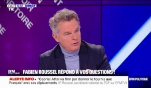 "Je pense que le président de la République a commis une faute grave": Fabien Roussel réagit aux propos d'Emmanuel Macron sur Gérard Depardieu